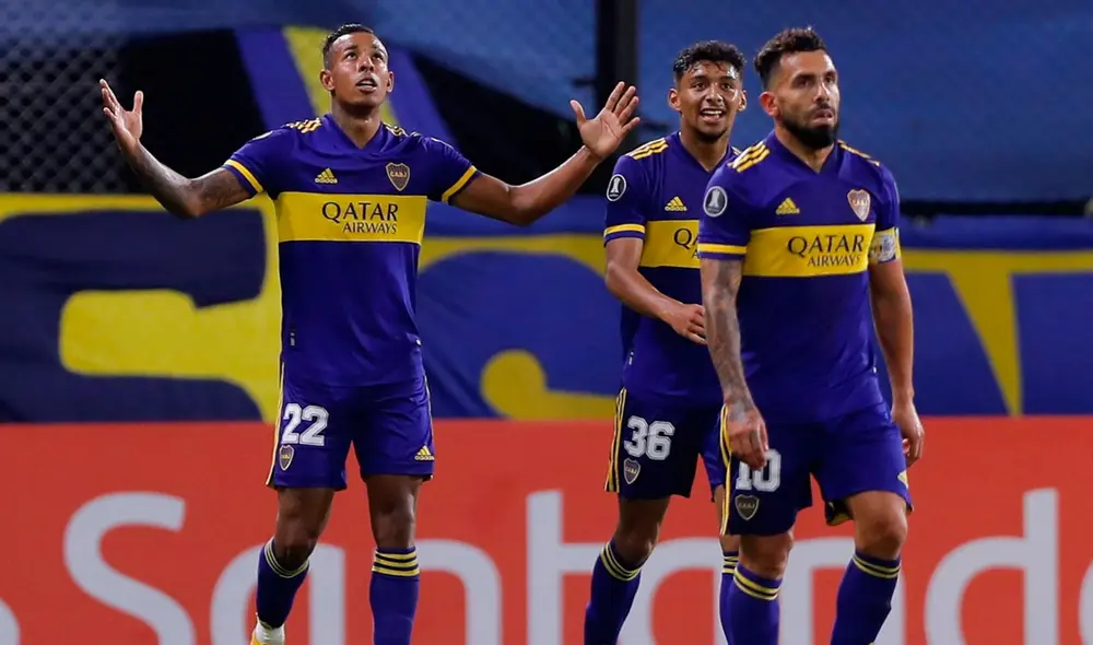 Boca Juniors venció a Santos por la fecha 2 del grupo C de la Copa Libertadores 2021. Foto: EFE Boca Juniors venció a Santos por la fecha 2 del grupo C de la Copa Libertadores 2021. Foto: EFE