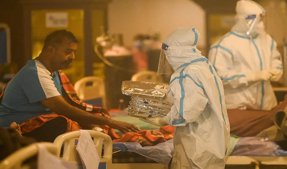 India padece su peor etapa de la pandemia de COVID-19 y varios analistas apuntan a la variante B.1.617 del coronavirus SARS-CoV-2. Foto: AFP India padece su peor etapa de la pandemia de COVID-19 y varios analistas apuntan a la variante B.1.617 del coronavirus SARS-CoV-2. Foto: AFP