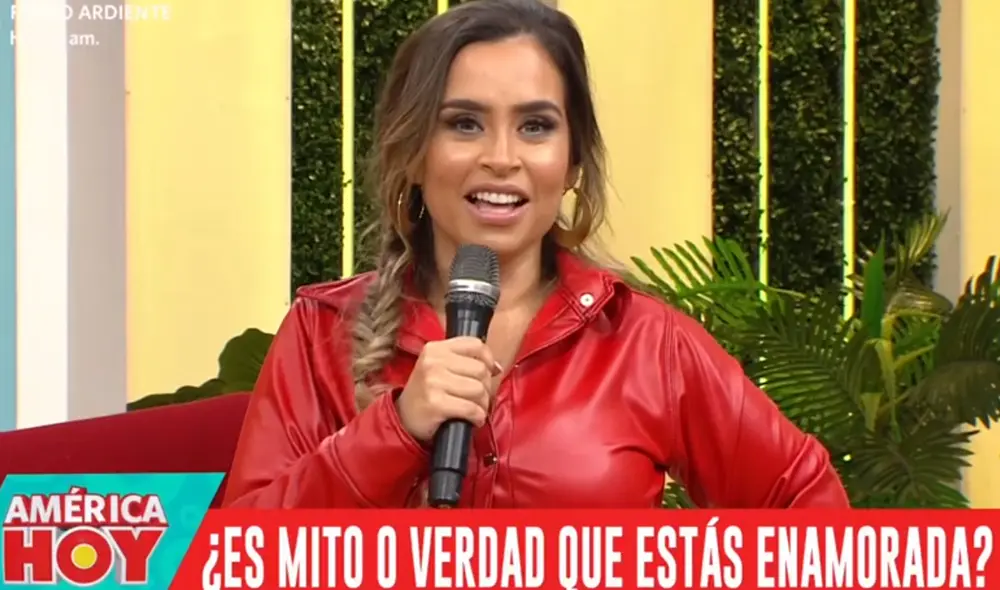 Ethel Pozo habla sobre su vida sentimental en América hoy. Foto: captura de América TV