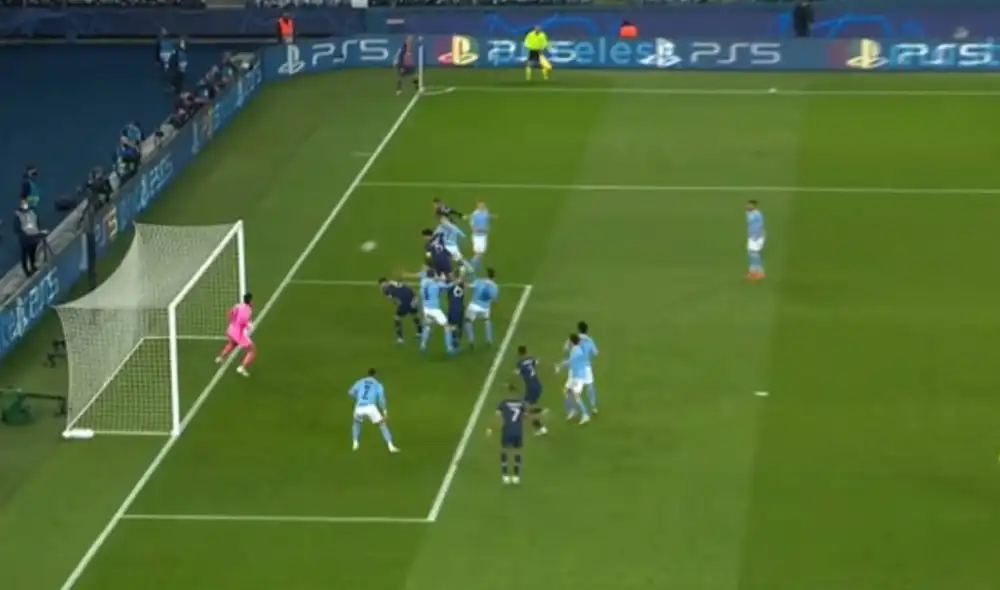 Marquinhos puso el primer gol del PSG tras centro de Di María. Foto: captura ESPN Marquinhos puso el primer gol del PSG tras centro de Di María. Foto: captura ESPN