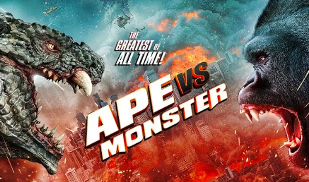 Ape vs Monster es otro de los plagios que estrenará la productora The Asylum. Foto:The Asylum