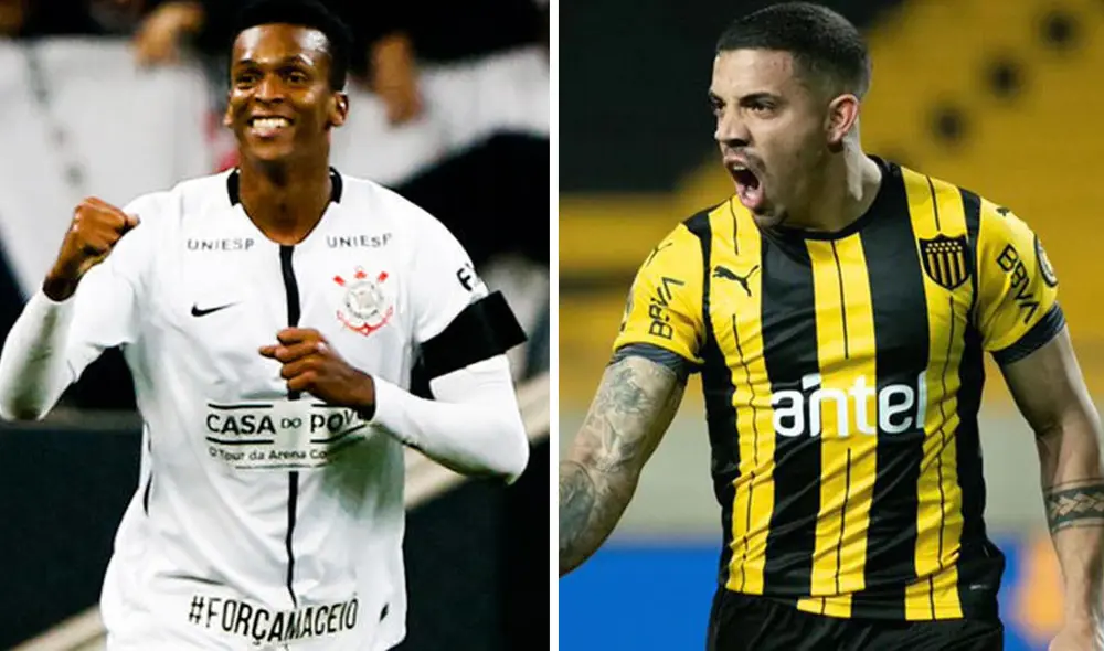 Peñarol comenzó la Copa Sudamericana goleando a Huancayo. Foto: composición