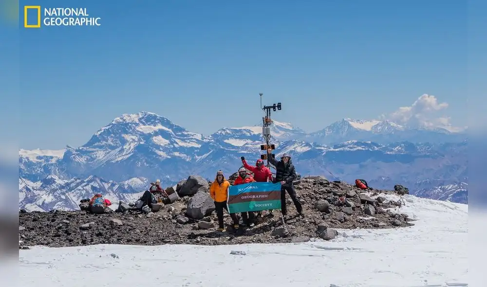 La estructura se encuentra  a 6.505 metros cerca de la cima del volcán Tupungato de Chile. Foto: National Geographic