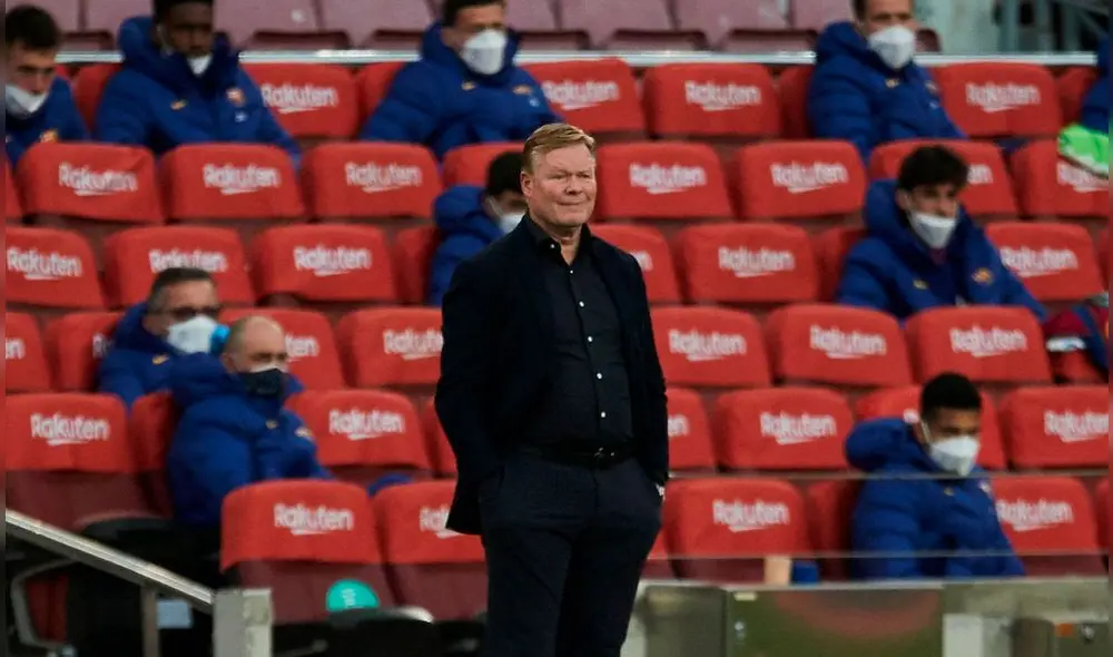 Ronald Koeman fue expulsado en el segundo tiempo. Foto: EFE