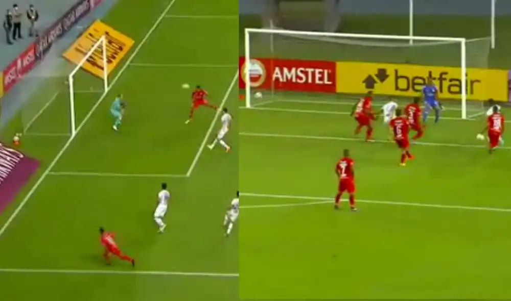 Huancayo empató el partido con gol de Liliu, pero minutos después River puso el 2-1. Foto: captura beIN Sports Huancayo empató el partido con gol de Liliu, pero minutos después River puso el 2-1. Foto: captura beIN Sports