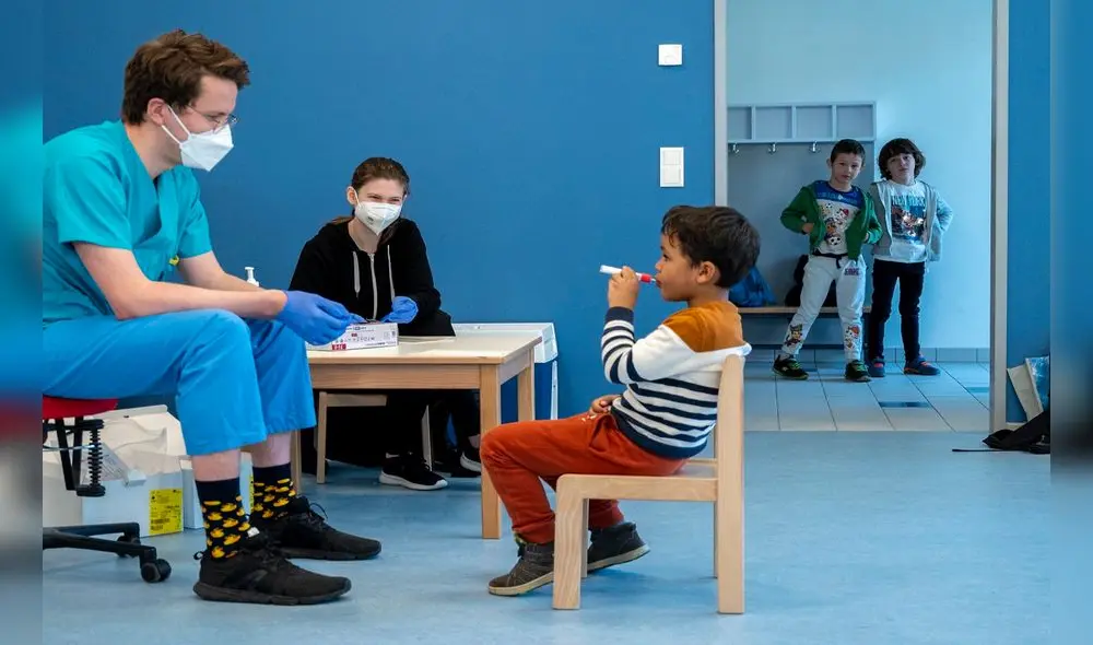 Un grupo de pequeños probó en una guardería de Viena el nuevo procedimiento. Foto: AFP