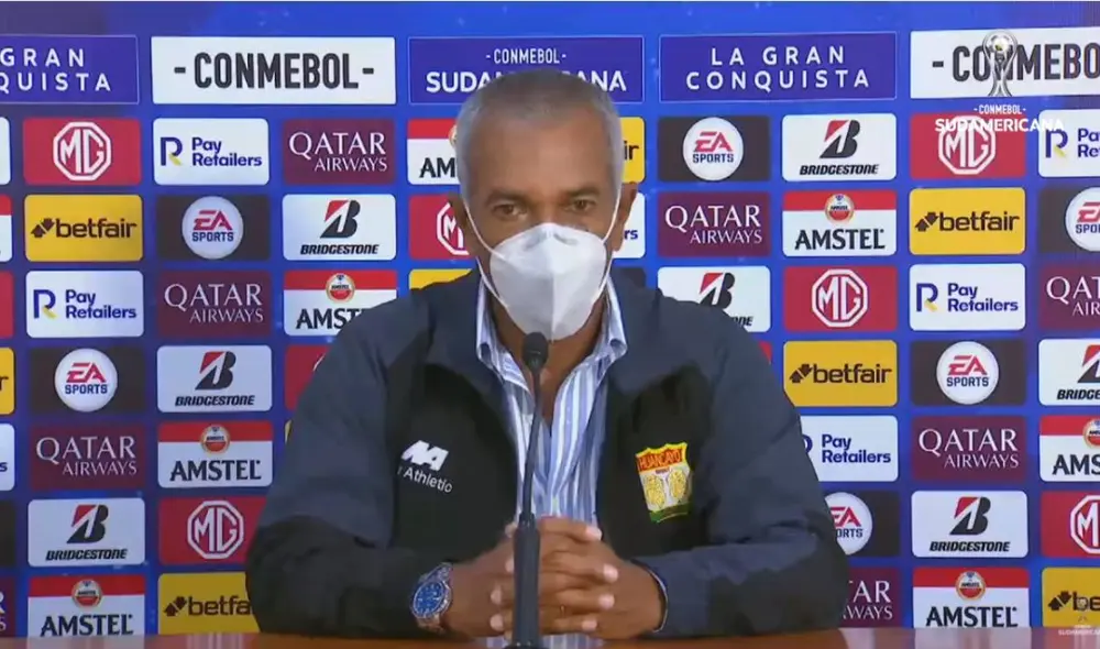 Wilmar Valencia acumula dos derrotas en la Sudamericana 2021. Foto: captura YouTube/Conmebol Sudamericana