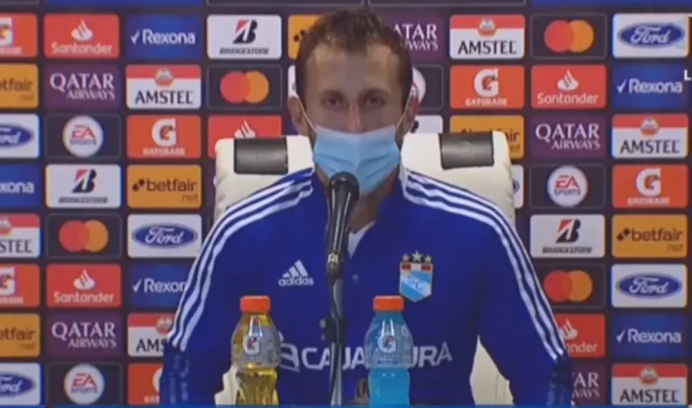 Calcaterra es jugador de Sporting Cristal desde el 2013. Foto: captura de video/Conmebol Libertadores