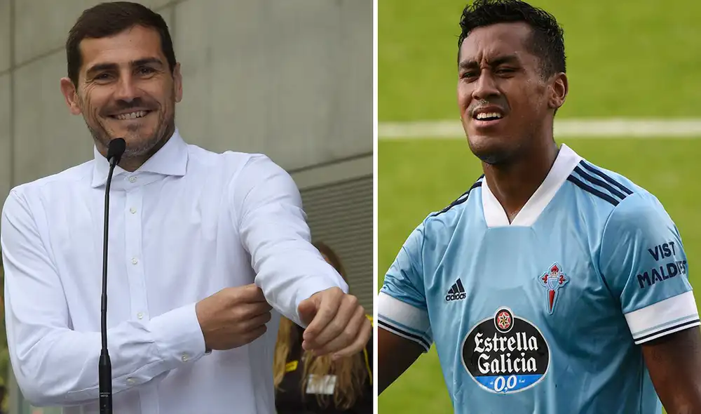 Casillas incluyó a Tapia junto a futbolistas como Luka Modric y Vinícius Jr. Foto: composición/AFP/Celta de Vigo