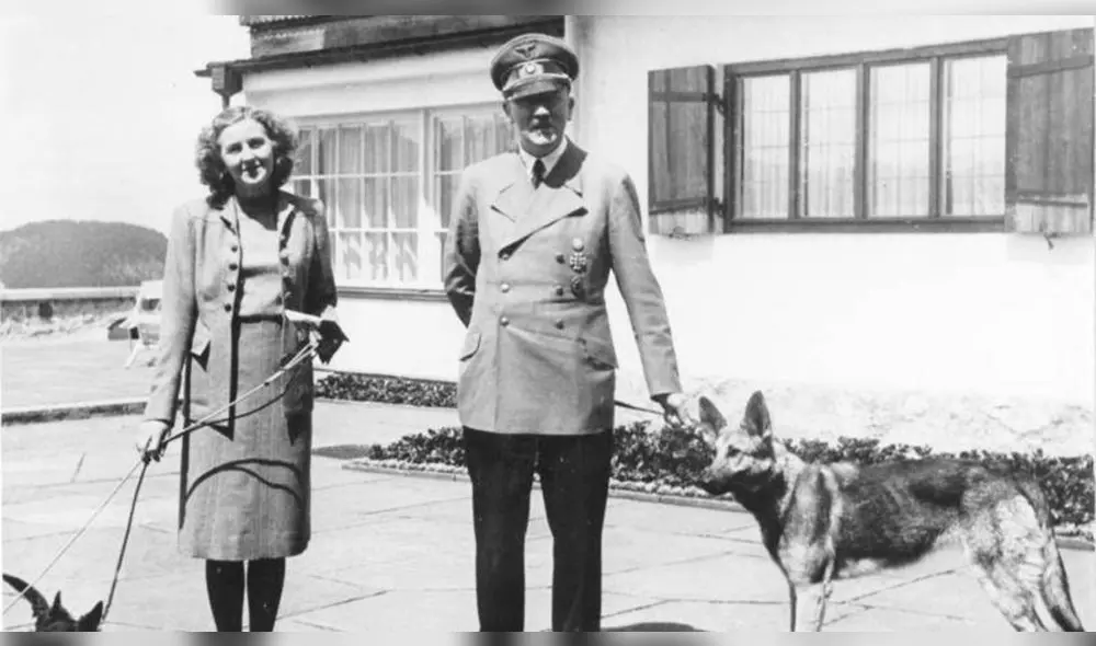 El 30 de abril de 1945 Eva Braun y Adolf Hitler se suicidaron después de matar con veneno a sus preciados perros.  Foto BBC.com