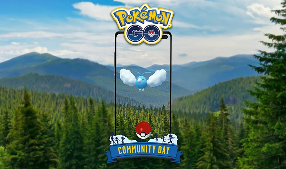 Evoluciona a Swablu durante el evento o hasta dos horas después de que finalice para conseguir un Altaria con el ataque Fuerza Lunar. Foto: Niantic Evoluciona a Swablu durante el evento o hasta dos horas después de que finalice para conseguir un Altaria con el ataque Fuerza Lunar. Foto: Niantic