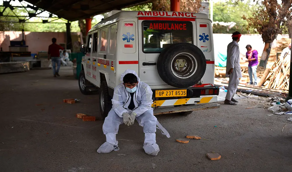 El sistema de salud de la India padece como nunca antes en la pandemia del coronavirus. Foto: EFE El sistema de salud de la India padece como nunca antes en la pandemia del coronavirus. Foto: EFE