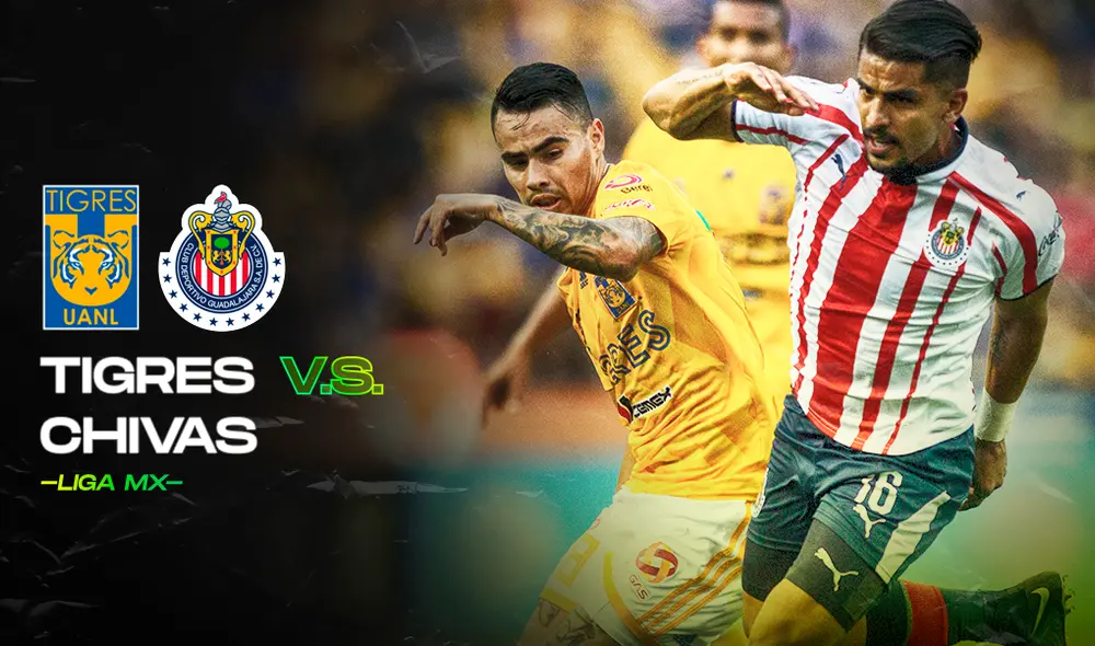 Tigres vs. Chivas se enfrentan por el clausura. Foto: composición GLR Tigres vs. Chivas se enfrentan por el clausura. Foto: composición GLR