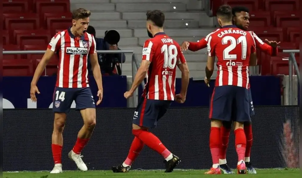 El Atlético de Madrid buscará sumar tres puntos esta fecha para ampliar la diferencia en la tabla con Real Madrid y Barcelona. Foto: EFE El Atlético de Madrid buscará sumar tres puntos esta fecha para ampliar la diferencia en la tabla con Real Madrid y Barcelona. Foto: EFE