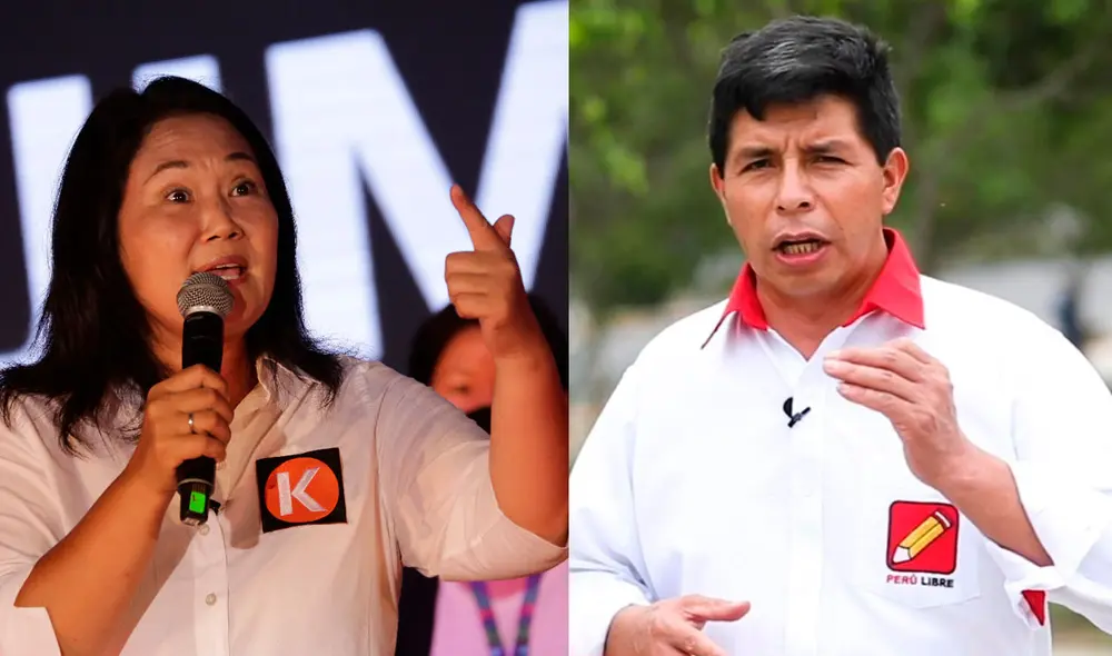 Keiko Fujimori y Pedro Castillo disputarán la presidencia del Perú este 6 de junio. Foto: composición Keiko Fujimori y Pedro Castillo disputarán la presidencia del Perú este 6 de junio. Foto: composición