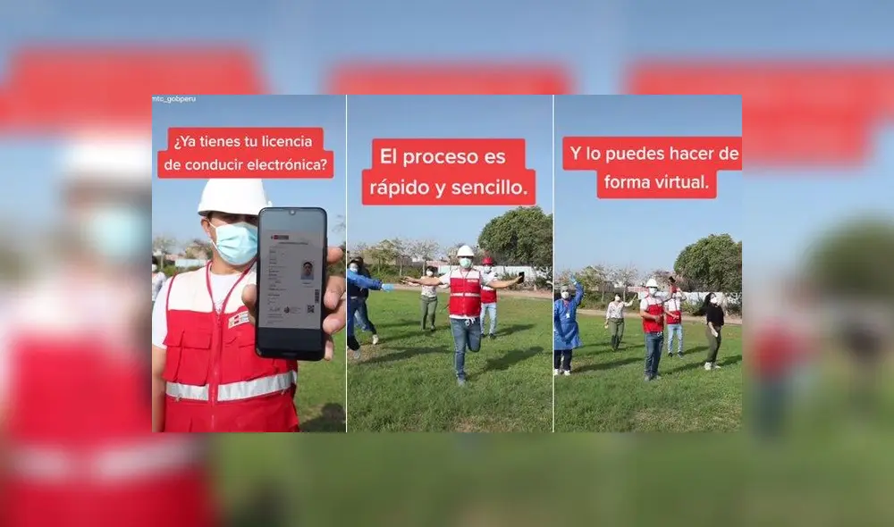 En el metraje se observa a un trabajador del MTC enseñando lo fácil que es realizar dicho trámite. Foto: captura de TikTok En el metraje se observa a un trabajador del MTC enseñando lo fácil que es realizar dicho trámite. Foto: captura de TikTok