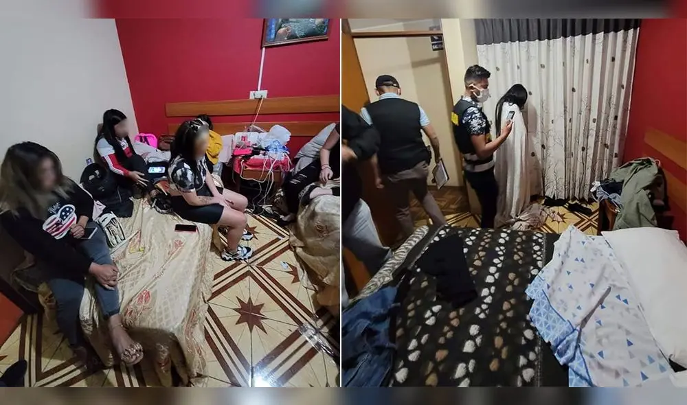 Operativo se realizó en un hostal en el distrito de José Luis Bustamante y Rivero. Foto: difusión Operativo se realizó en un hostal en el distrito de José Luis Bustamante y Rivero. Foto: difusión