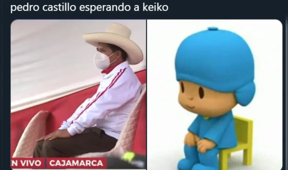Miles de usuarios demostraron su sentido del humor al crear graciosas imágenes de los candidatos Castillo y Keiko. Foto: Twitter