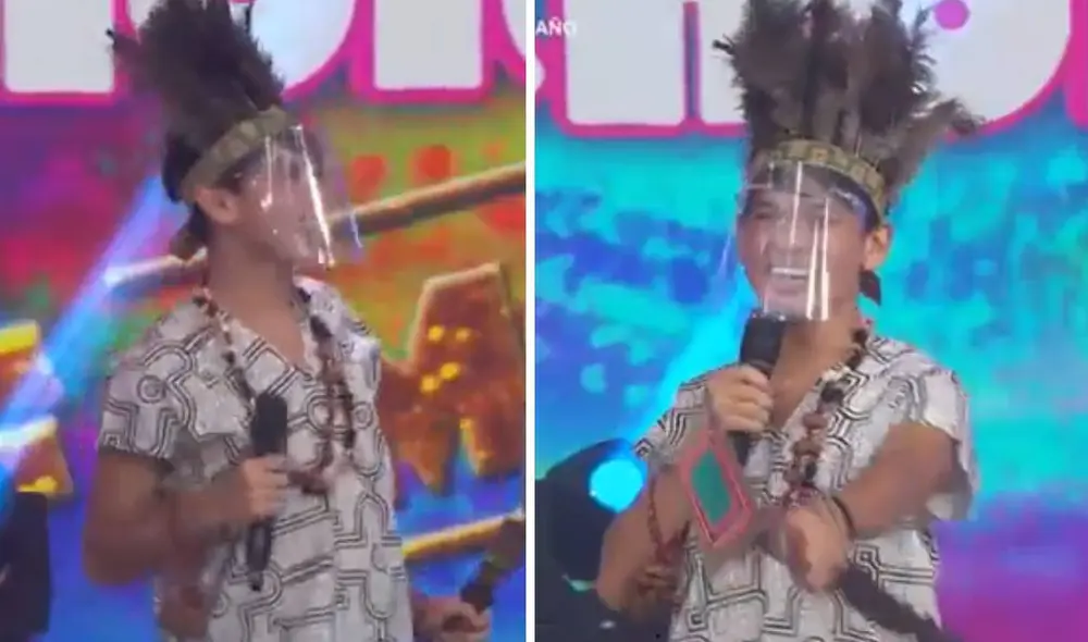 La Uchulú sorprendió con una nueva caracterización en el programa. Foto: captura de América TV