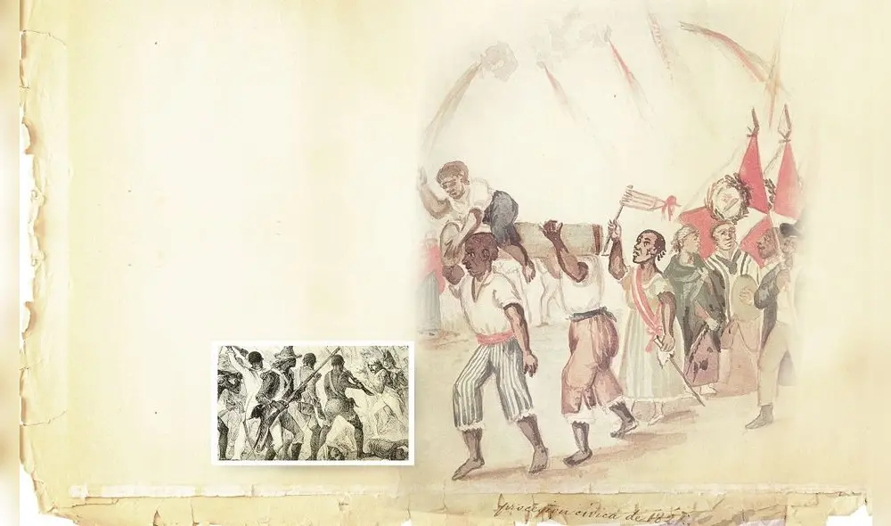 AL SON DE LA GUERRA. 
La independencia fue doblemente
celebrada por la población negra que se sumó a la guerra a cambio de la libertad. El ejército realista también contó con batallones “pardos” reclutados con la misma promesa.