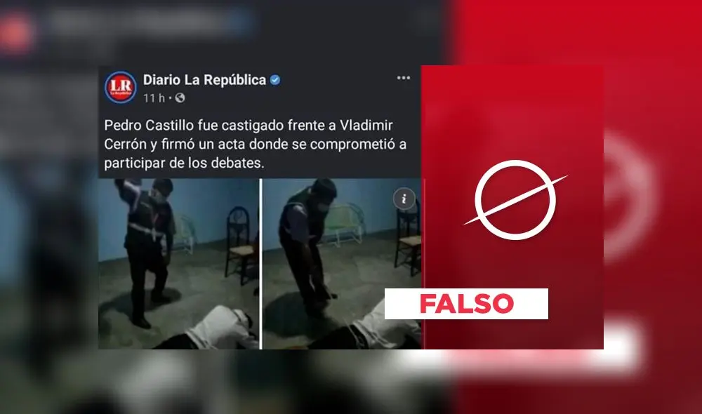 La verdadera publicación fue de una sanción a un hombre acusado de infidelidad. Foto: composición/La República