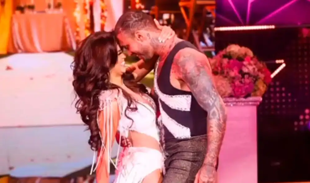 Angie Arizaga y Jota Benz reiniciaron sus salidas luego de la cuarentena obligatoria. Foto: captura/El artista del año