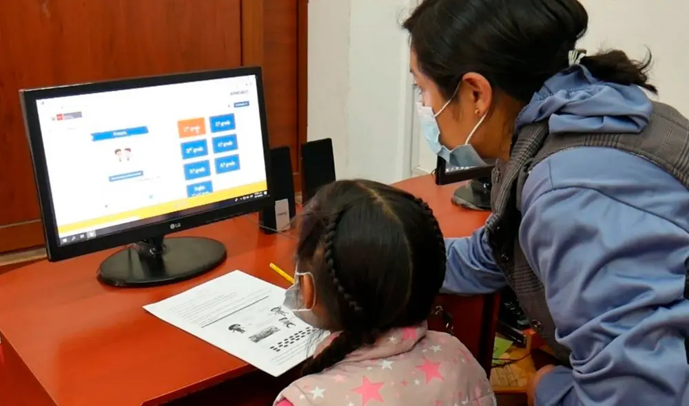 La plataforma online de Aprendo en casa fue renovada para las clases virtuales de este 2021. Foto: Minedu