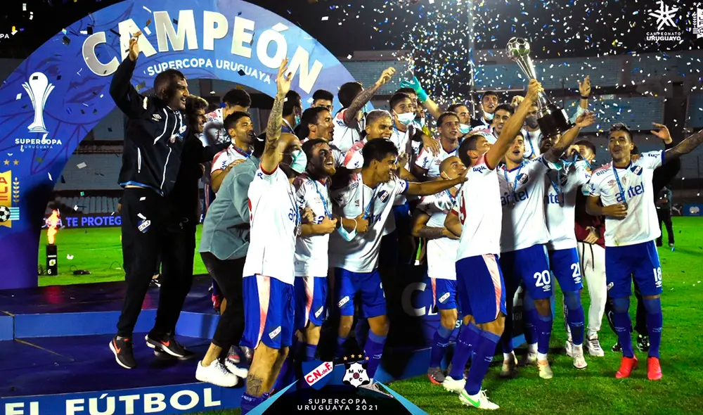 Nacional derrotó a Wanderers en la Supercopa Uruguaya 2021. Foto: Twitter