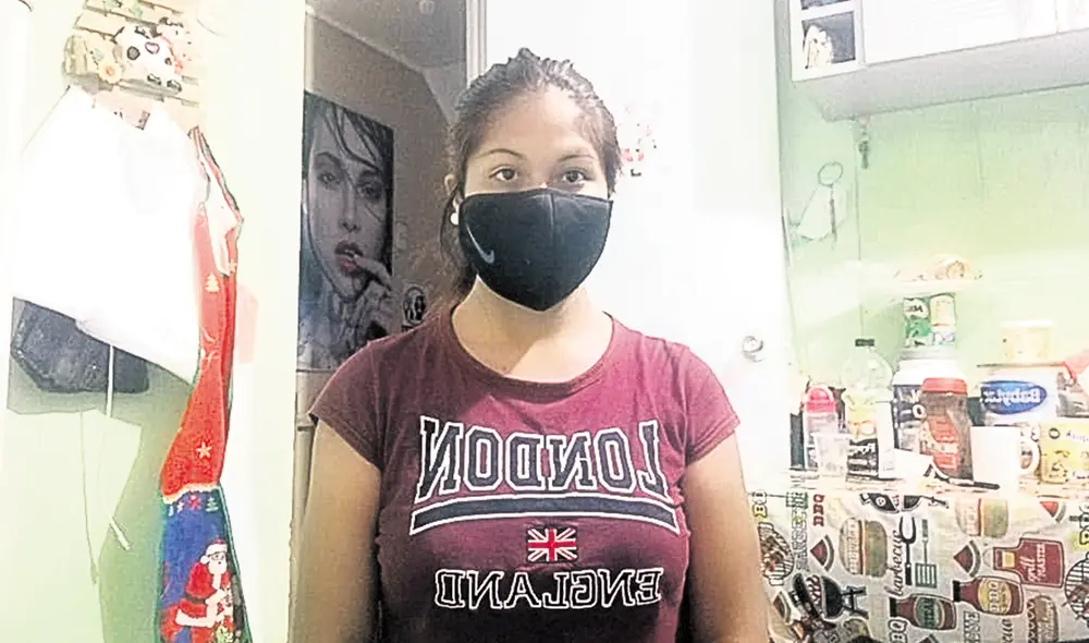 Luchadora. Hellen Ñañez García tiene a su padre grave en el hospital. "Yo no voy a perder a más familiares", manifiesta. Foto: difusión