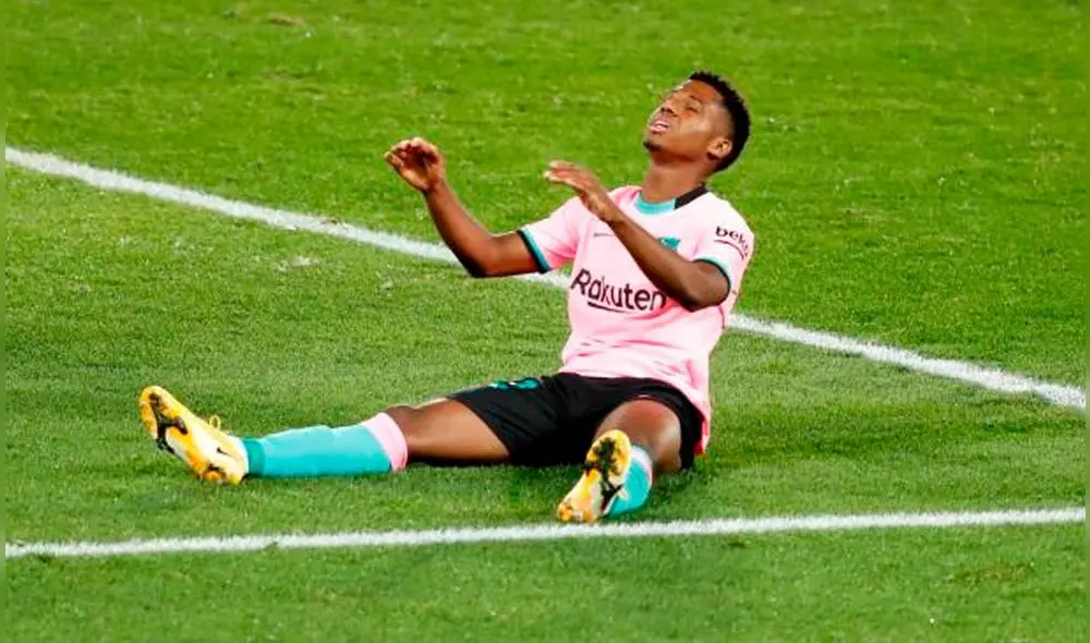 Ansu Fati sufrió una dura lesión a la rodilla izquierda en noviembre del año pasado. Foto: EFE Ansu Fati sufrió una dura lesión a la rodilla izquierda en noviembre del año pasado. Foto: EFE