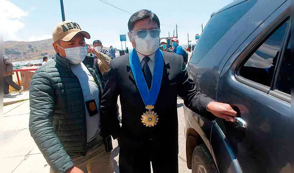 Cuestionan a gobernador de Puno, Agustin Luque.