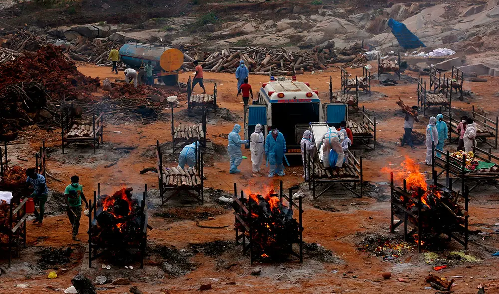 India ha quebrado un récord tras otro en los últimos producto de la alta incidencia de coronavirus. Foto: EFE