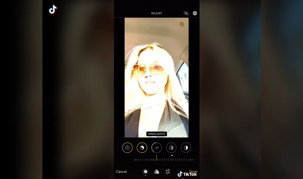 La creadora de contenido compartió el tutorial editando una foto.
