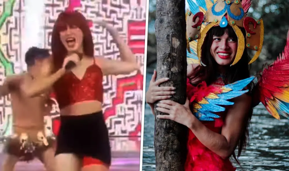 La Uchulú canta su tema "Pobre pero pituca" en El reventonazo de la Chola. Foto: captura de América TV/ La Uchulú/ Instagram La Uchulú canta su tema "Pobre pero pituca" en El reventonazo de la Chola. Foto: captura de América TV/ La Uchulú/ Instagram