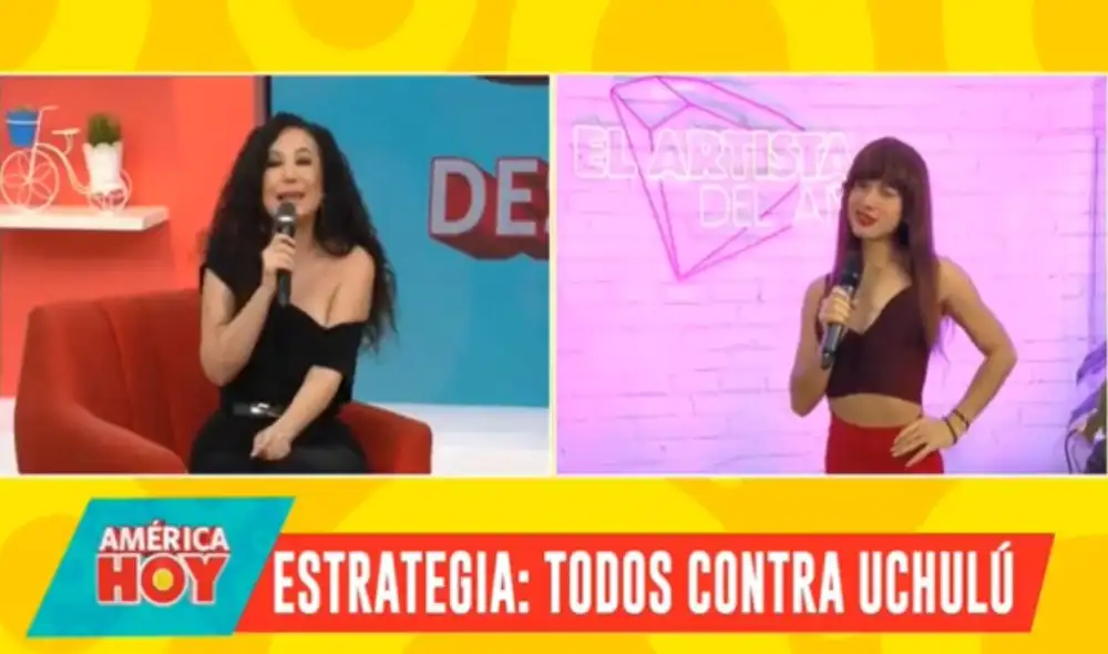 La Uchulú fue sentenciada en El artista del año. Foto: captura de América TV