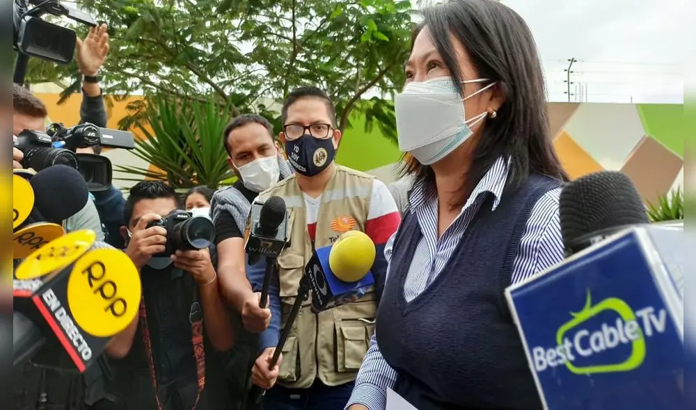 Keiko Fujimori señaló que ella también se someterá a una prueba para descartar infección por COVID-19. Foto: Gianella Aguirre/URPI-LR Keiko Fujimori señaló que ella también se someterá a una prueba para descartar infección por COVID-19. Foto: Gianella Aguirre/URPI-LR