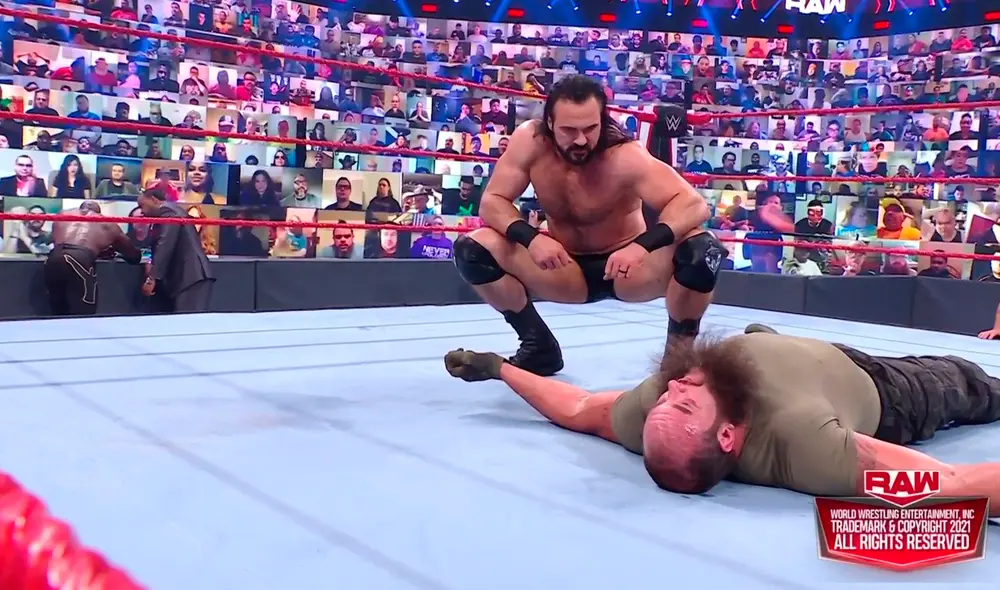 Drew McIntyre, Braun Strowman y Bobby Lashley se medirán en WrestleMania Backlash 2021. Foto: WWE