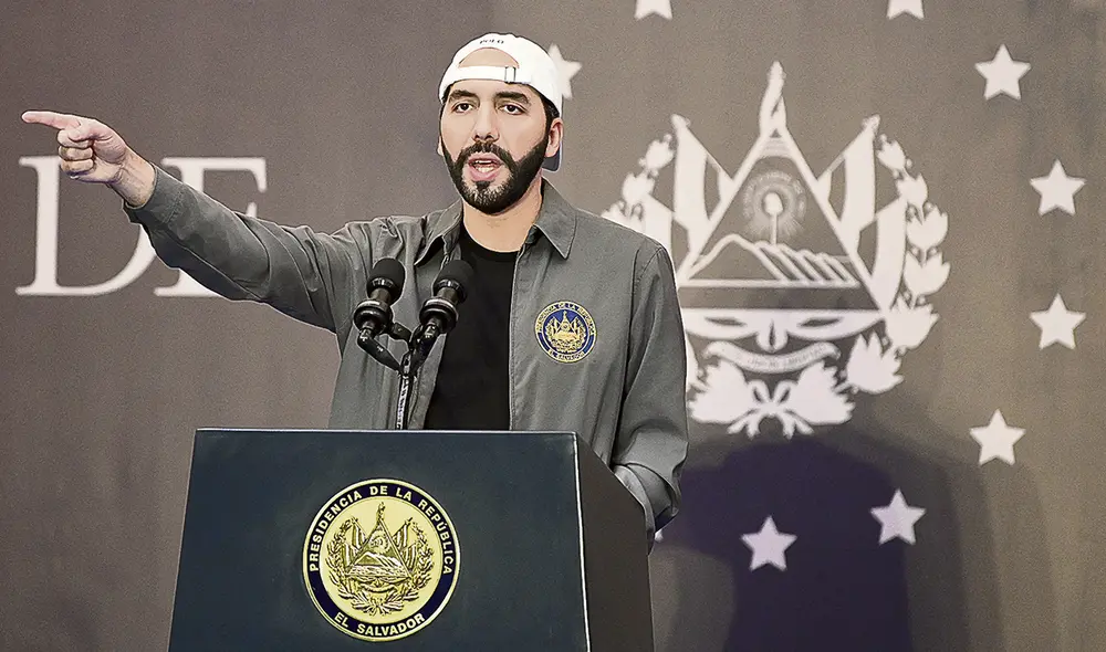 Apoyo. Nayib Bukele goza de una gran popularidad en su país. Foto: AFP