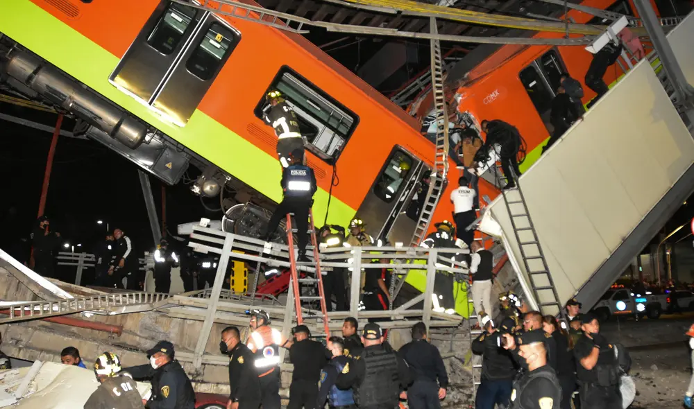 Aún había cuatro cadáveres atrapados en los vagones a las 7.00 a. m. (hora local) de hoy. Foto: AFP Aún había cuatro cadáveres atrapados en los vagones a las 7.00 a. m. (hora local) de hoy. Foto: AFP