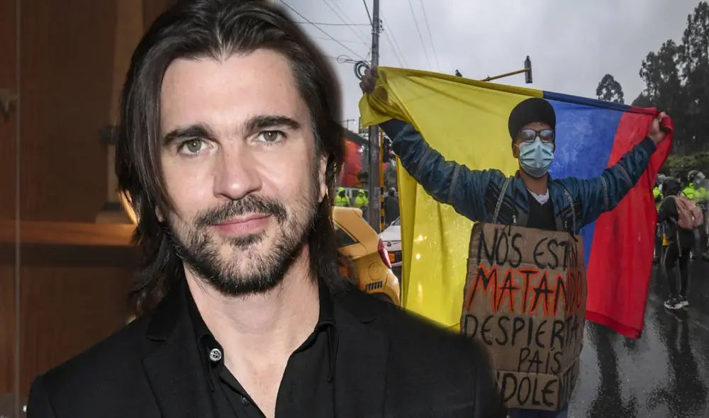 Juanes pide al gobierno de Colombia una solución rápida para evitar más desgracias. Foto: composición AFP