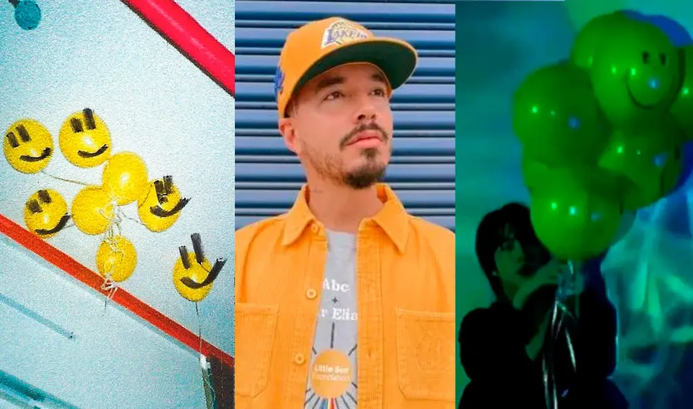 J Balvin y la verdad de la carita feliz en los globos de Jin. Foto: composición La República