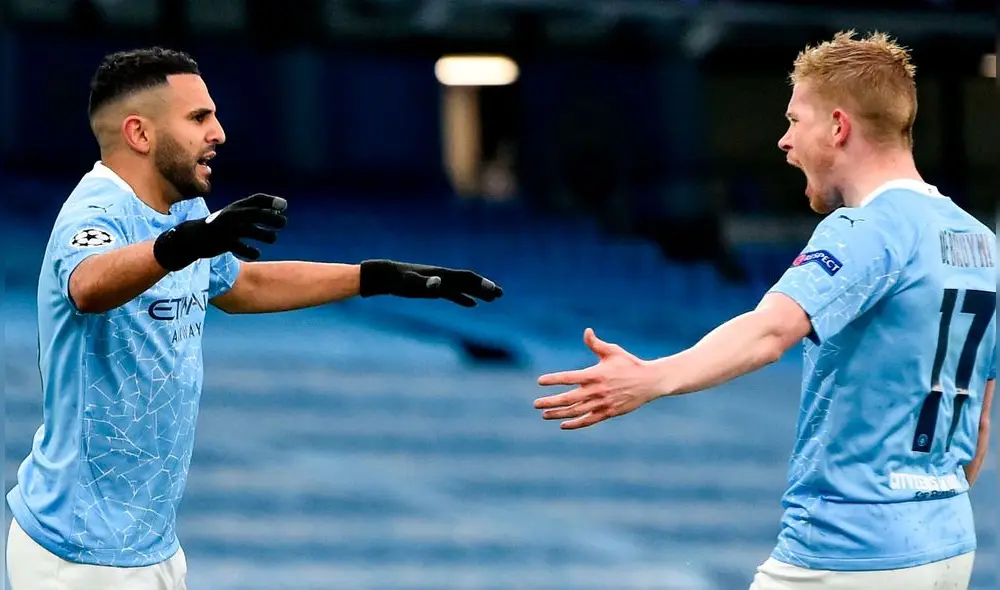 Riyad Mahrez anotó un doblete en la victoria del Manchester City. Foto: EFE Riyad Mahrez anotó un doblete en la victoria del Manchester City. Foto: EFE