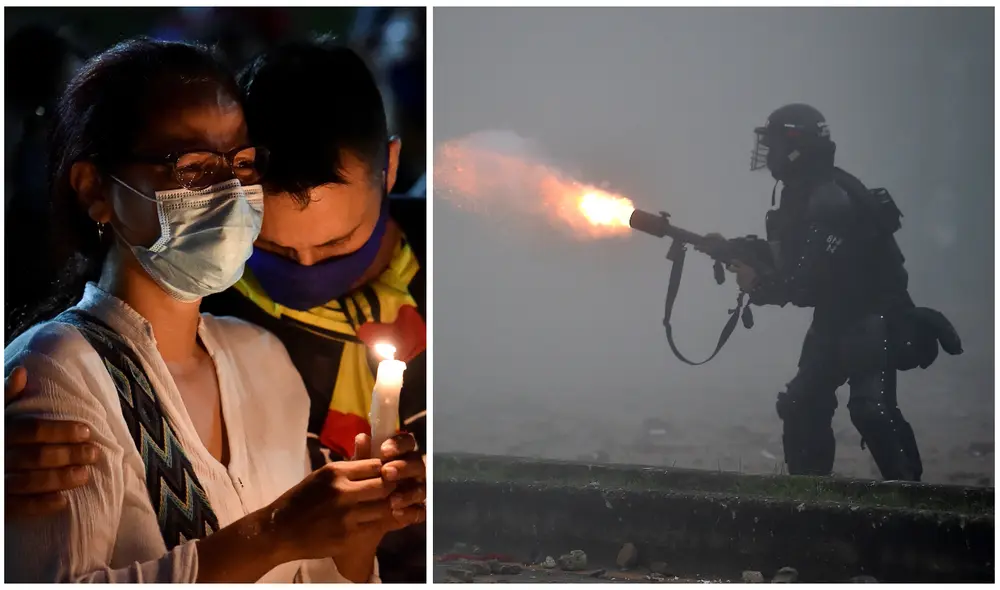 Naciones Unidas condenó el uso excesivo de la fuerza durante las protestas en Colombia. Foto: AFP Naciones Unidas condenó el uso excesivo de la fuerza durante las protestas en Colombia. Foto: AFP