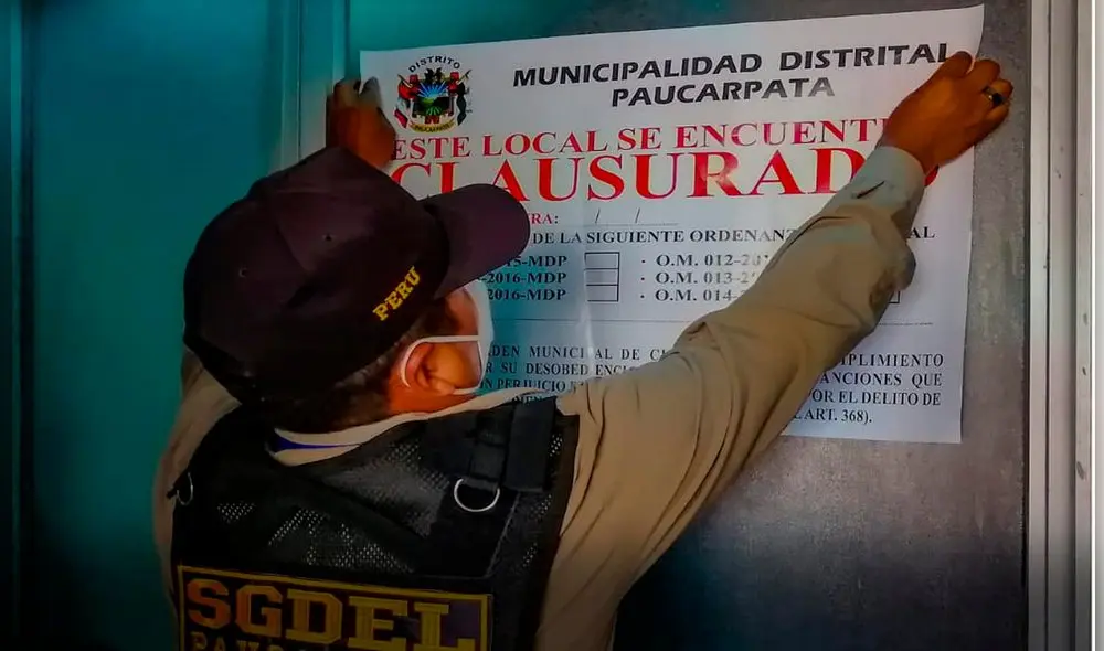 En negocio se realizaba una fiesta COVID-19. Foto: Municipalidad de Paucarpata