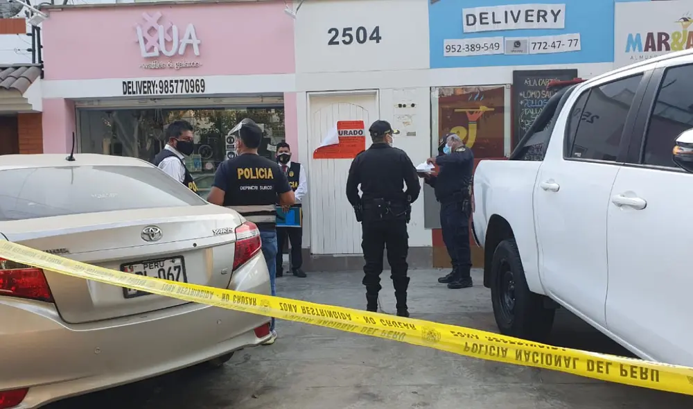 Parientes de la víctima llegaron al local para exigir la investigación del caso. Foto: Johann Klug/URPI-LR Parientes de la víctima llegaron al local para exigir la investigación del caso. Foto: Johann Klug/URPI-LR