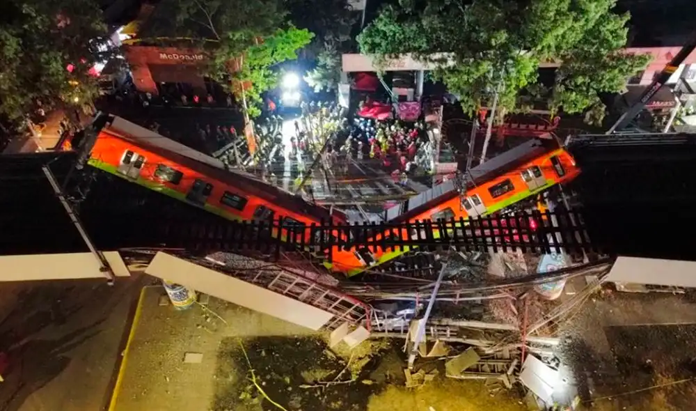 Hasta el momento, el saldo del derrumbe es de al menos 24 muertos y 79 personas lesionadas. Foto: Azteca Noticias