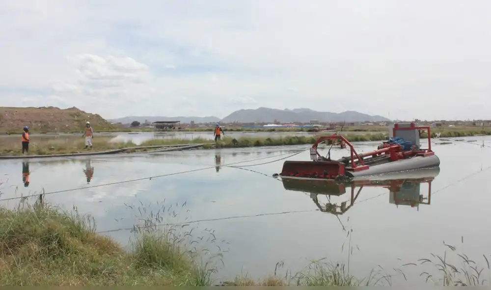 Puno. Labores de limpieza en las lagunas de oxidación de Juliaca continuarán. Foto: SedaJuliaca
