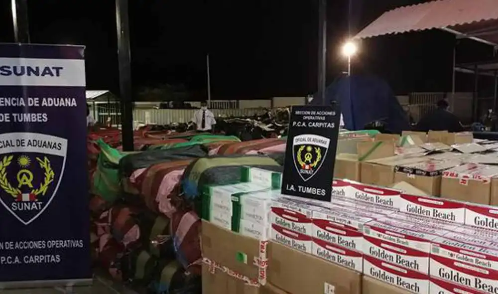 Esta mercadería se encontraba en un camión de carga que había partido desde la ciudad de Lima. Foto: Sunat