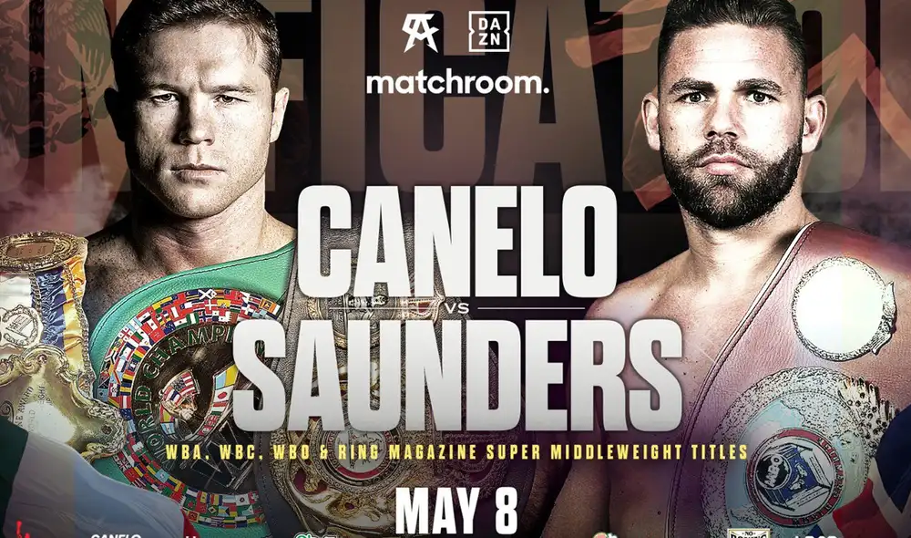 El combate entre Saunders y Álvarez está previsto para el sábado en el AT&T Stadium, hogar de los Dallas Cowboys de la NFL. Foto: Twitter @canelo El combate entre Saunders y Álvarez está previsto para el sábado en el AT&T Stadium, hogar de los Dallas Cowboys de la NFL. Foto: Twitter @canelo