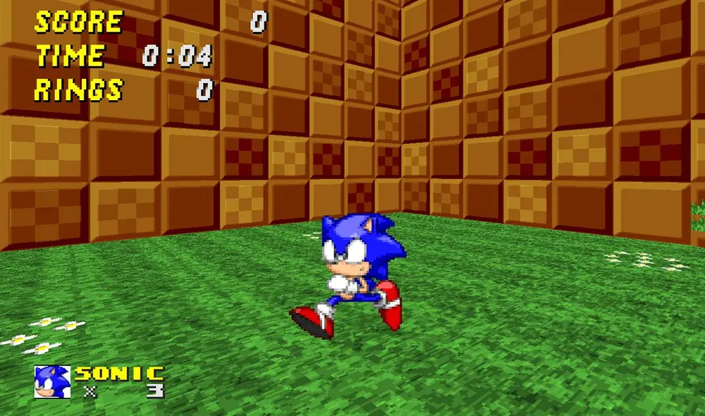 Sonic Robo Blast 2 también permite elegir a Tails y Knuckles. Foto: Twitter/Sonic Fangaming Zone